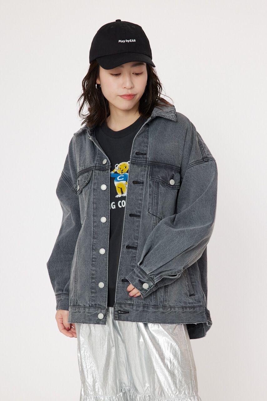 RODEO CROWNS「ルーズデニムジャケット」|デニムジャケット|BLK