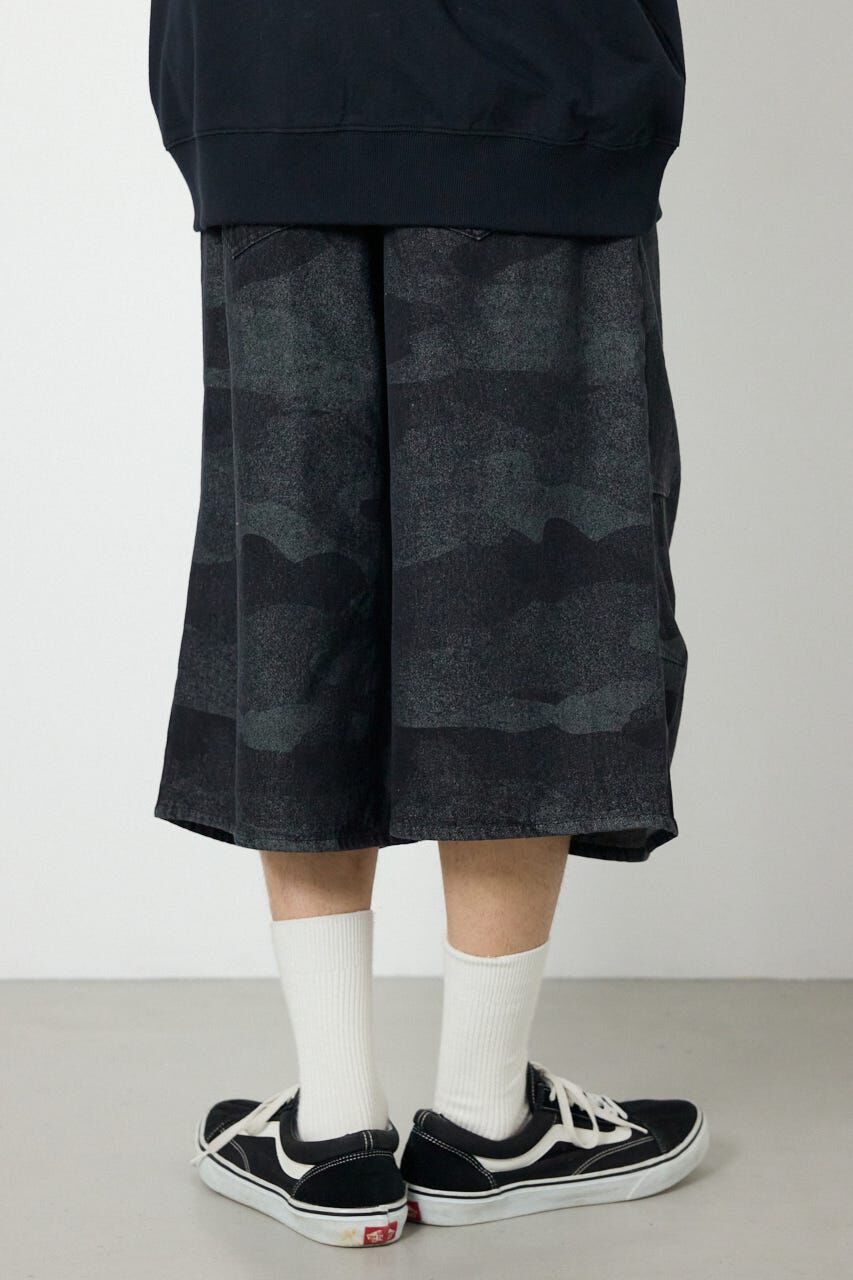 RODEO CROWNS「カモフラデニムバミューダパンツ」|デニム|