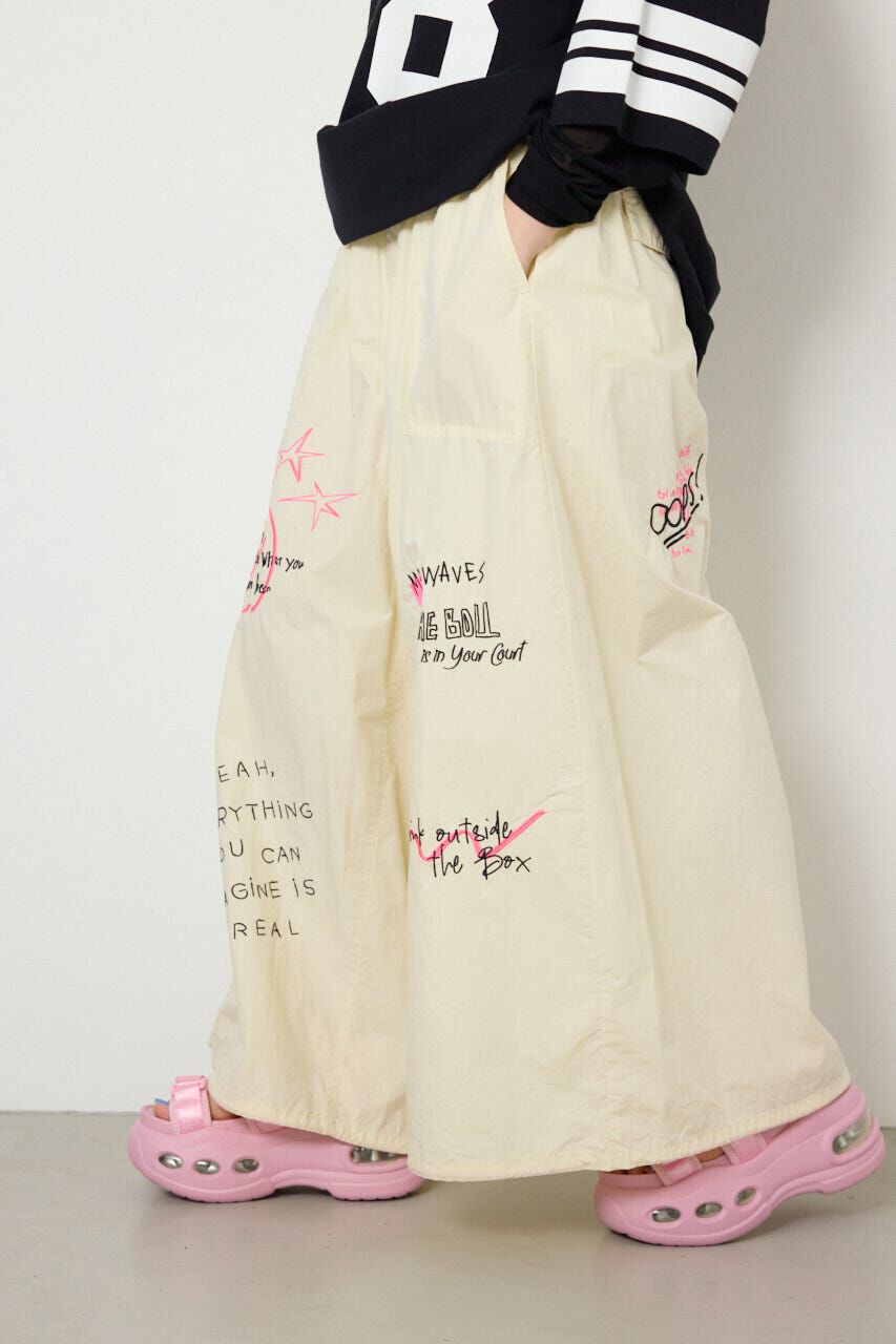 RODEO CROWNS「ラクガキパラシュートパンツ」|その他|