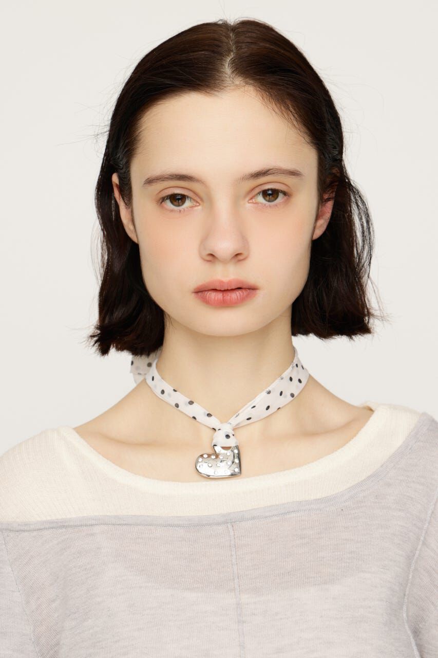 SLY「RHINESTONE HEART チョーカー」|ネックレス|