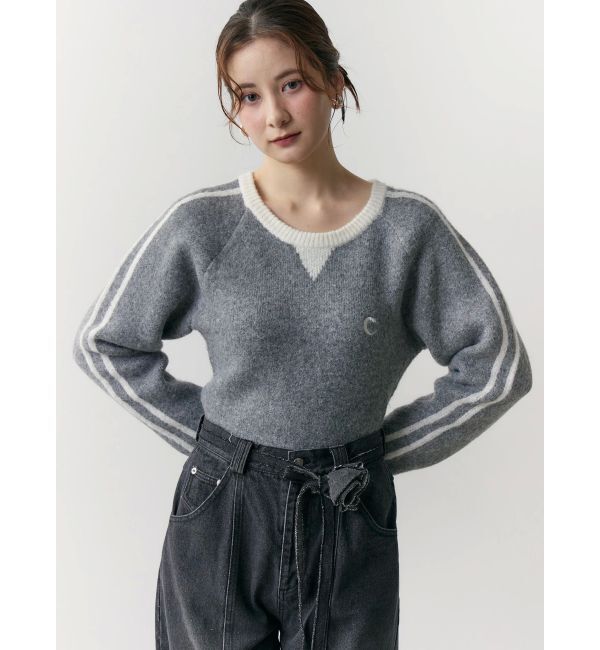 CALNAMUR「バックロゴジャガードユニフォームボディスーツ」|ニット・セーター|