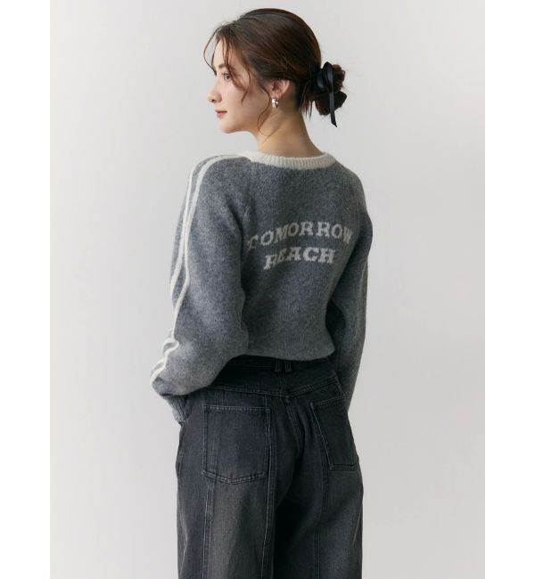 CALNAMUR「バックロゴジャガードユニフォームボディスーツ」|ニット・セーター|