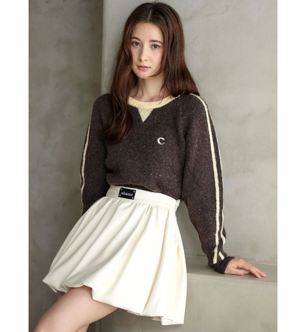 CALNAMUR「バックロゴジャガードユニフォームボディスーツ」|ニット・セーター|