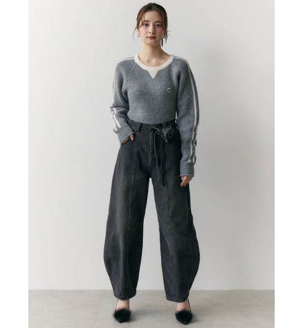 CALNAMUR「バックロゴジャガードユニフォームボディスーツ」|ニット・セーター|