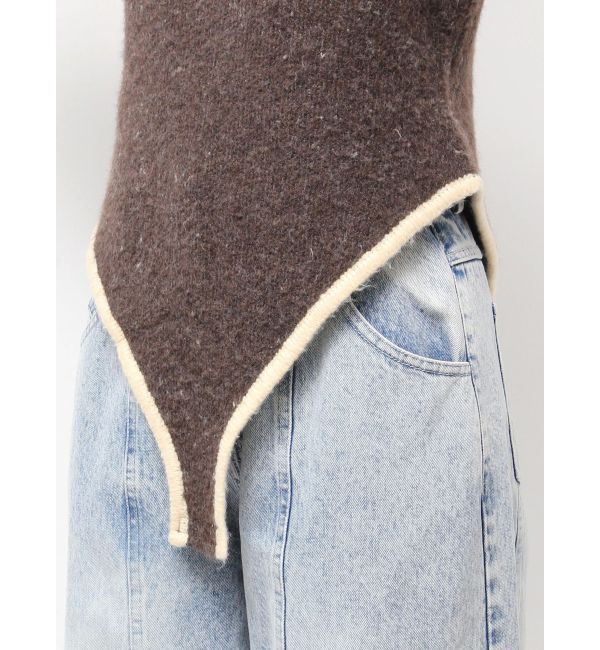 CALNAMUR「バックロゴジャガードユニフォームボディスーツ」|ニット・セーター|