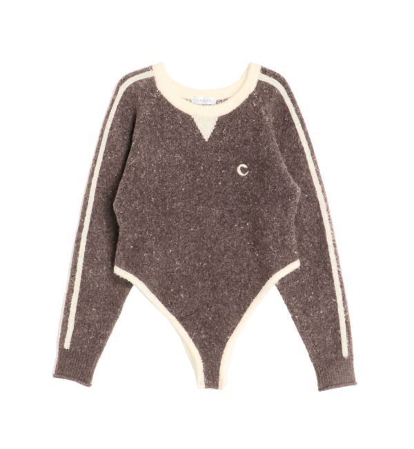 CALNAMUR「バックロゴジャガードユニフォームボディスーツ」|ニット・セーター|