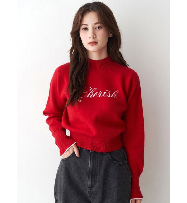 CALNAMUR「ロゴハイゲージトップス」|ニット・セーター|