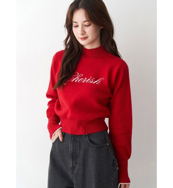 CALNAMUR「ロゴハイゲージトップス」|ニット・セーター|