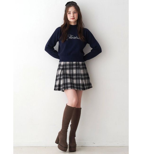 CALNAMUR「ロゴハイゲージトップス」|ニット・セーター|