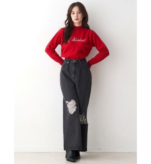 CALNAMUR「ロゴハイゲージトップス」|ニット・セーター|