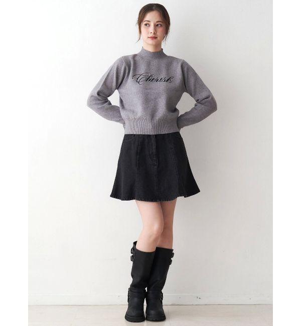 CALNAMUR「ロゴハイゲージトップス」|ニット・セーター|