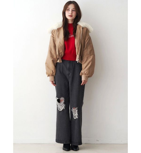 CALNAMUR「ロゴハイゲージトップス」|ニット・セーター|