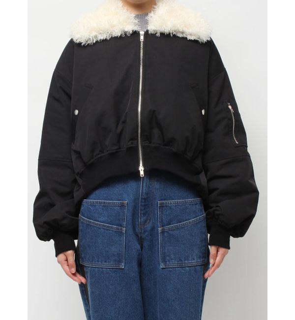 CALNAMUR「ファーカラーバルーンブルゾン」|ブルゾン・スタジャン|