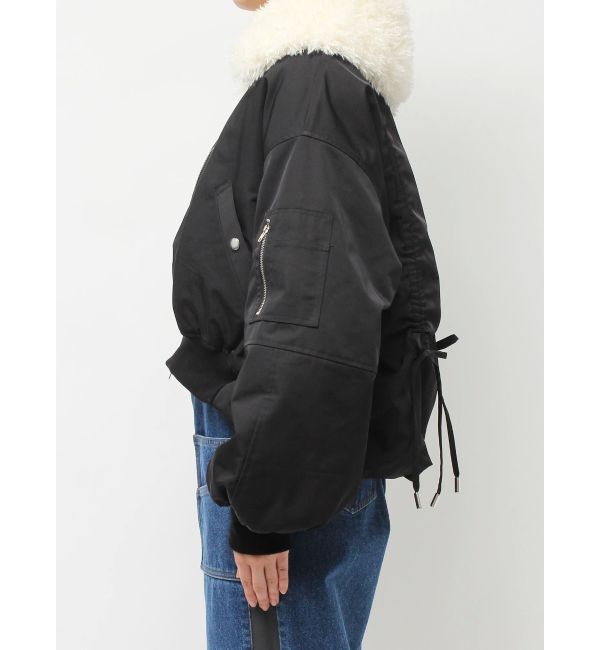 CALNAMUR「ファーカラーバルーンブルゾン」|ブルゾン・スタジャン|