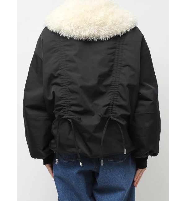 CALNAMUR「ファーカラーバルーンブルゾン」|ブルゾン・スタジャン|