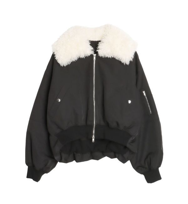 CALNAMUR「ファーカラーバルーンブルゾン」|ブルゾン・スタジャン|