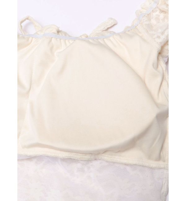 CALNAMUR「ピーチレースパットイントップス」|Tシャツ・カットソー|