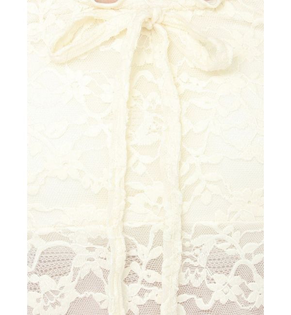 CALNAMUR「ピーチレースパットイントップス」|Tシャツ・カットソー|