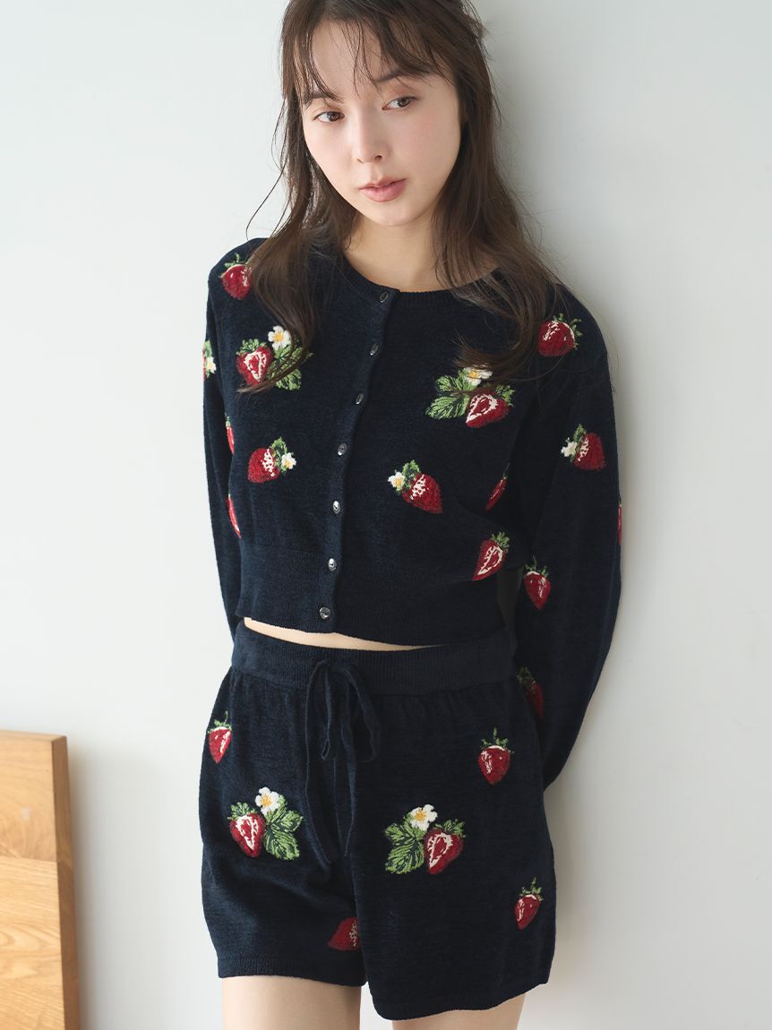 SNIDEL HOME「ストロベリーニットカーディガン」|ルームウェア|