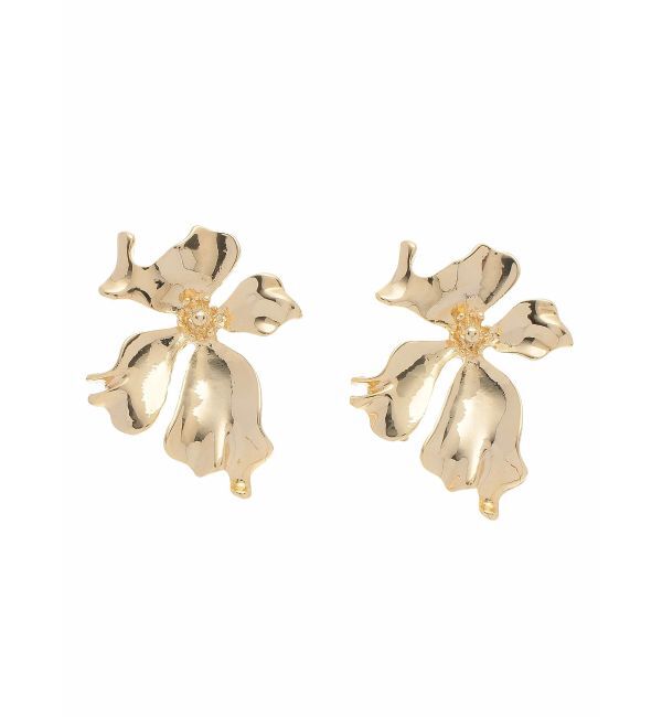 RESEXXY「メタリックフラワーピアス」|ピアス|