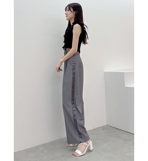 MERCURYDUO「ピンストライプコルセットタックパンツ」|その他|