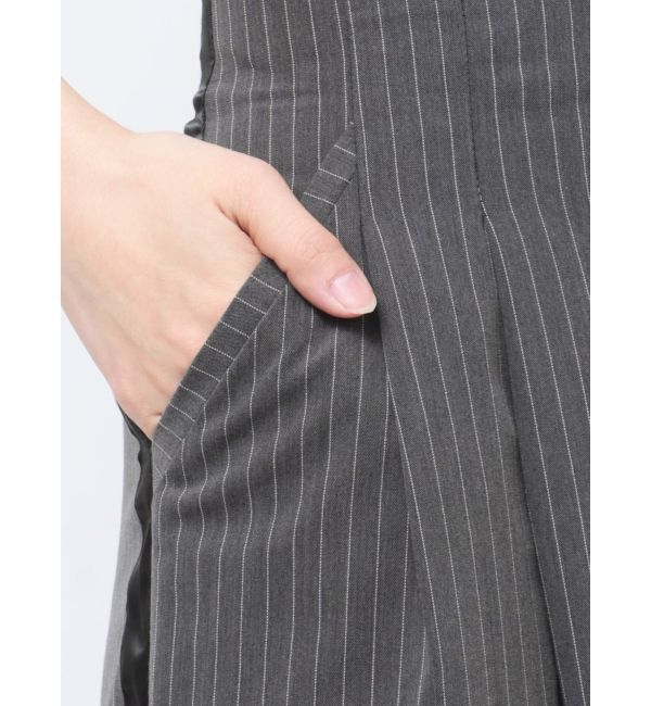 MERCURYDUO「ピンストライプコルセットタックパンツ」|その他|