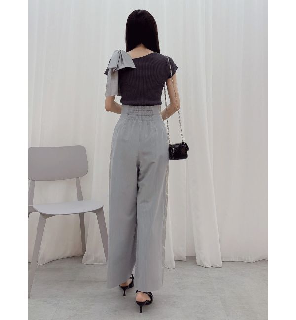 MERCURYDUO「ピンストライプコルセットタックパンツ」|その他|