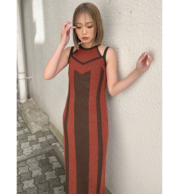 MURUA「レイヤードライクニットキャミワンピース」|ワンピース|