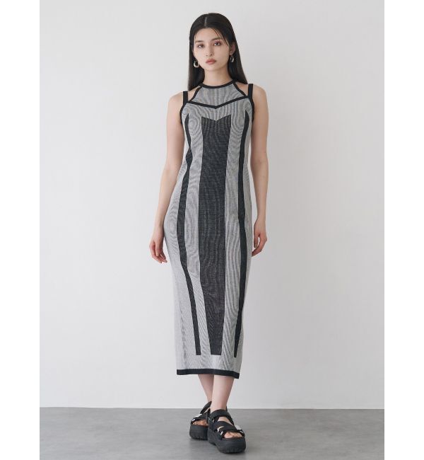 MURUA「レイヤードライクニットキャミワンピース」|ワンピース|