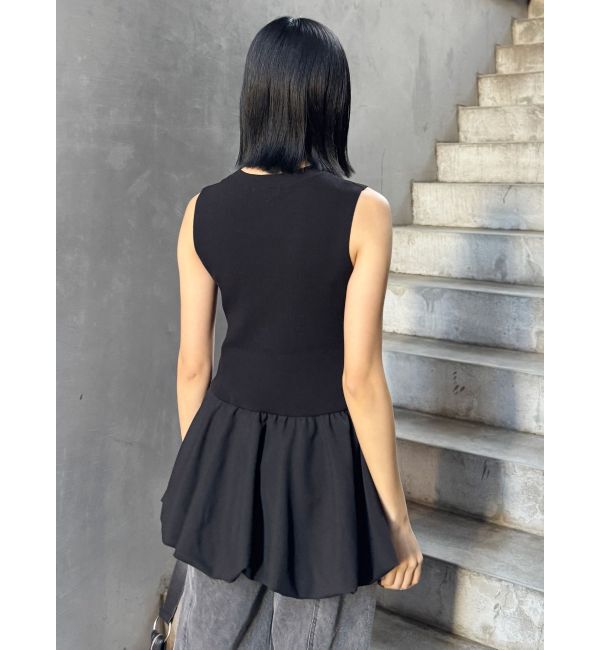 MURUA「ピンストライプバルーントップス」|ワンピース|