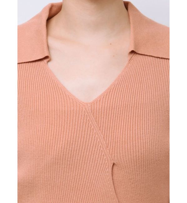 LAGUNAMOON「カシュクールウエストリボンニットトップス」|ニット・セーター|