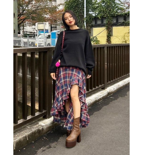 EVRIS「ウエスタンデザインプラットフォームブーツ」|ショートブーツ|