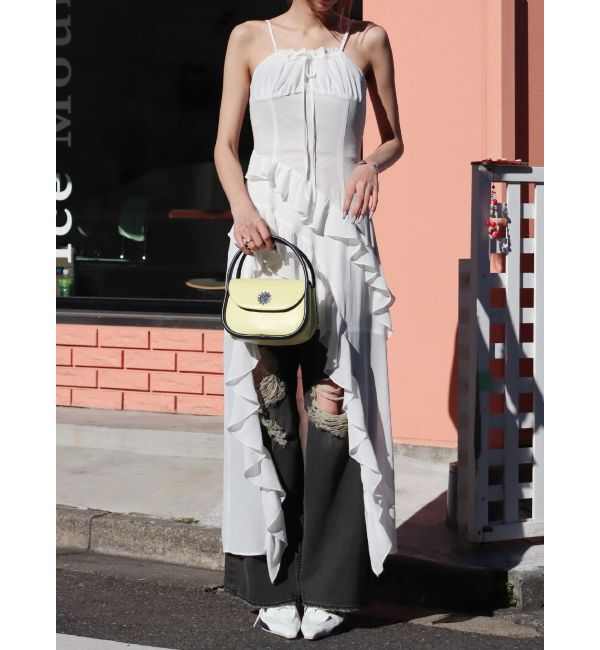 EVRIS「バイカラーハンドBAG」|ハンドバッグ|