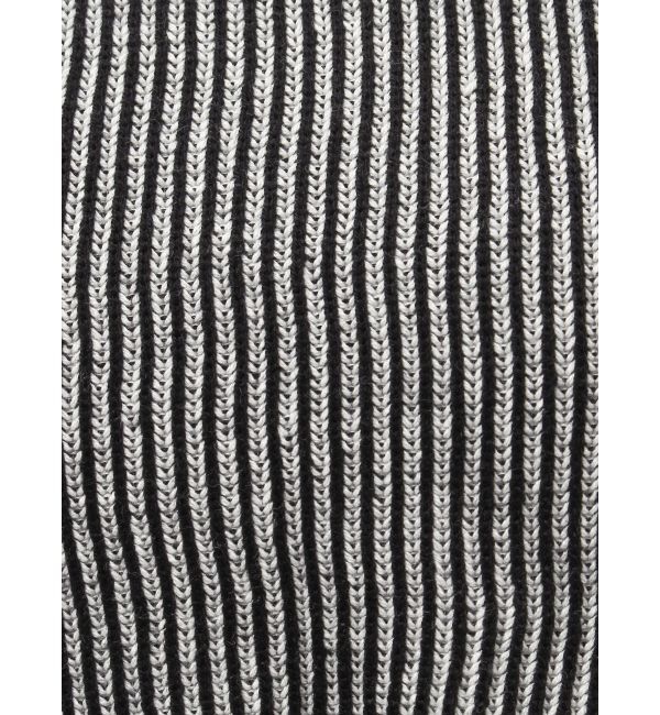 EVRIS「プレーティングリンガースクエアネックニットトップス」|ニット・セーター|