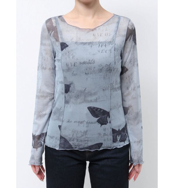 EVRIS「バタフライシアートップス」|Tシャツ・カットソー|