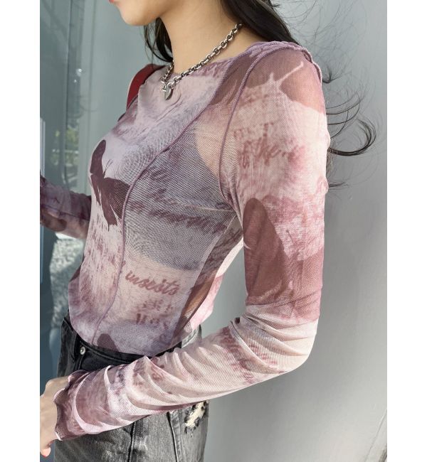 EVRIS「バタフライシアートップス」|Tシャツ・カットソー|