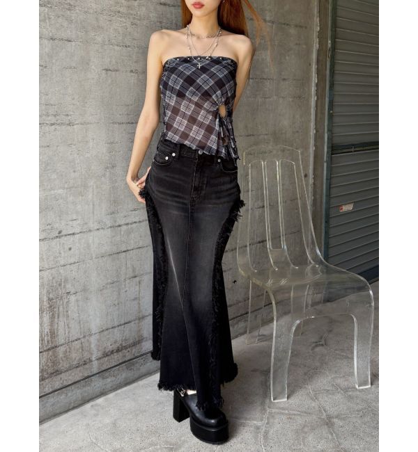 EVRIS「チェックベアトップ」|キャミソール|