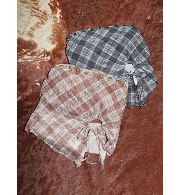 EVRIS「チェックベアトップ」|キャミソール|