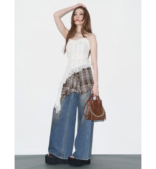 EVRIS「レースフリルキャミソール」|キャミソール|