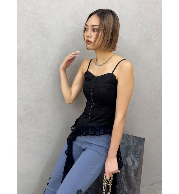 EVRIS「レースフリルキャミソール」|キャミソール|