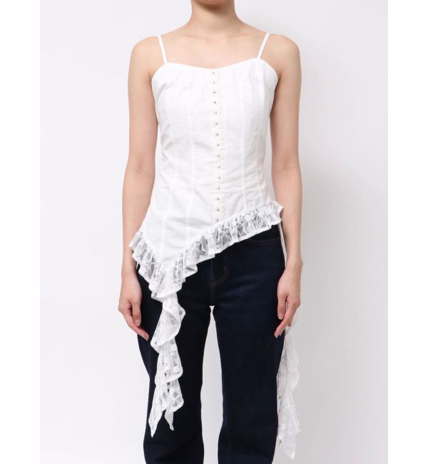 EVRIS「レースフリルキャミソール」|キャミソール|