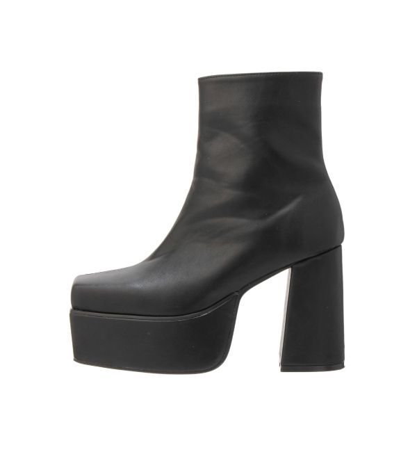 EVRIS「レザーライクチャンキーブーツ」|ショートブーツ|