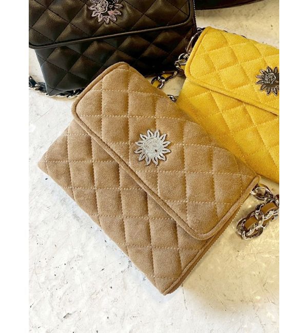 EVRIS「キルティングウォレットBAG」|ショルダー・メッセンジャー|ベージュ