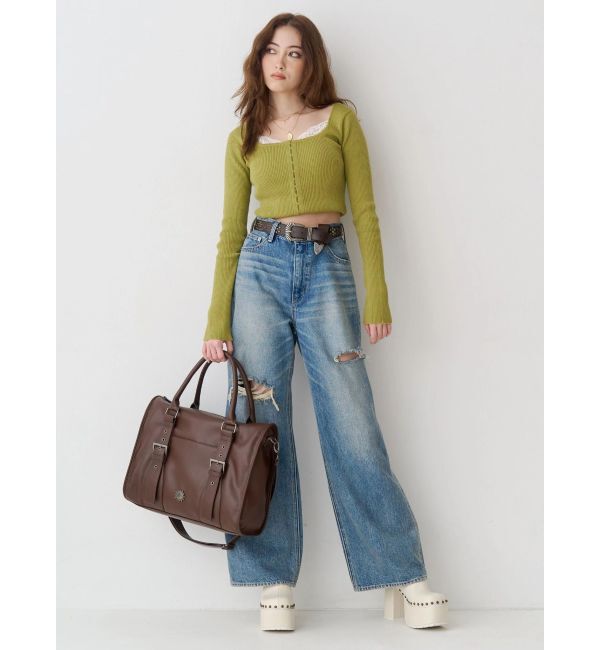 EVRIS「スタッズチャンキーヒールサボ」|サンダル|