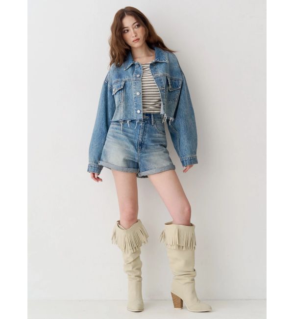 EVRIS「フリンジデザインロングブーツ」|ロングブーツ|