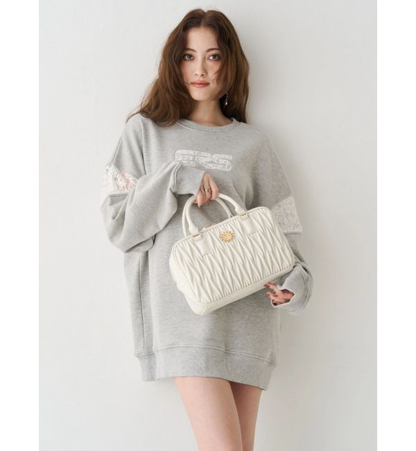 EVRIS「レースEmbroideryスウェットトップス」|スウェット・ジャージ|