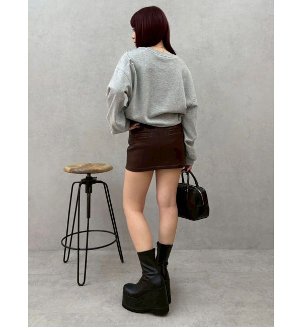 EVRIS「ピグメントダメージスウェットトップス」|スウェット・ジャージ|