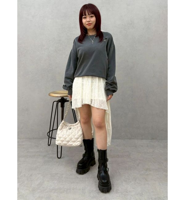 EVRIS「ピグメントダメージスウェットトップス」|スウェット・ジャージ|