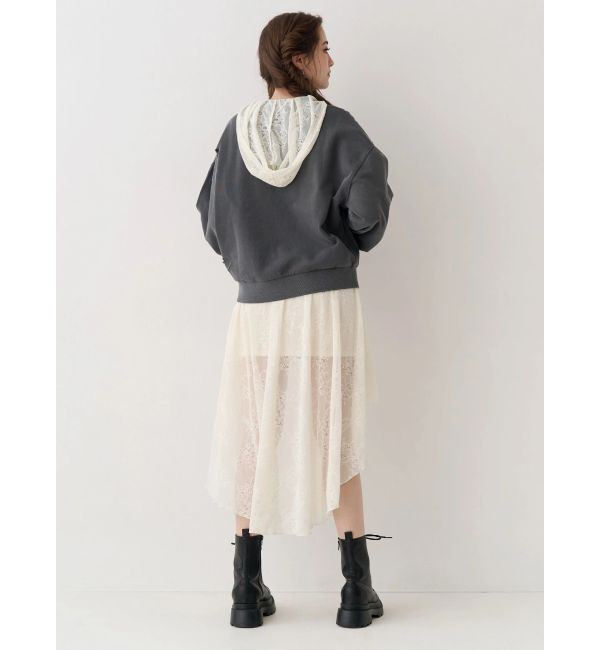 EVRIS「ピグメントダメージスウェットトップス」|スウェット・ジャージ|