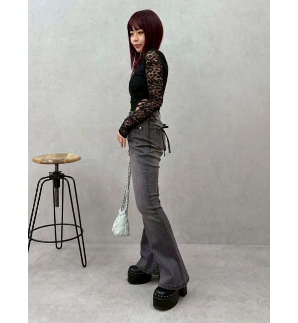 EVRIS「レースアップボディースーツ」|Tシャツ・カットソー|